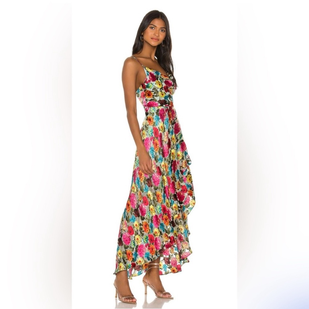 Alice + Olivia maxi dress size 6 floral print great condition no flaws